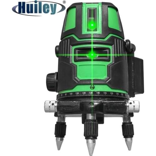 Super Bright 3D Green 2/3 Lines Laser Level with Lithium Battery Horizontal Vertical Cross Line Laser Powerful Measuring Tools