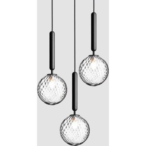 Lámparas colgantes de cristal de diseño nórdico Luces colgantes modernas, decoración artística, accesorios de iluminación para