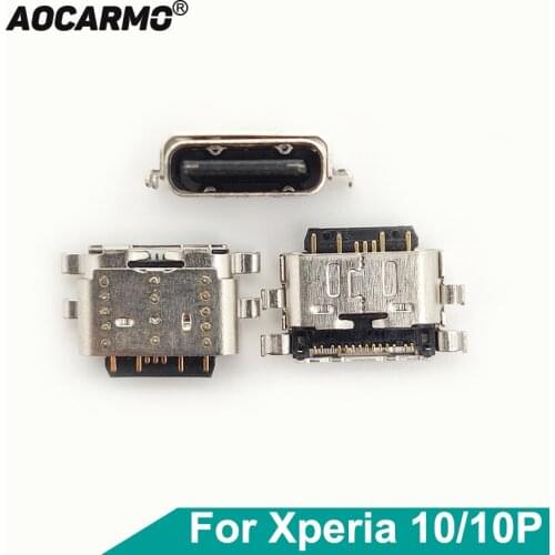 Aocarmo Charger Dock Type-C USB Charging Port Connector For Sony Xperia 10 / 10 Plus X10 X10P