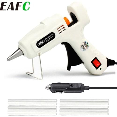12V 220V Hot Melt Glue Gun with 10pc Glue Stick Heat Temperature Tool Industrial Guns Thermo Gluegun Repair Heat Tools