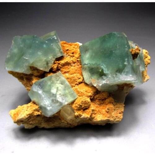397g Blue Green Fluorite Crystals on Matrix - crystals and stones healing Mineral specimen Home Decor feng shui decoration