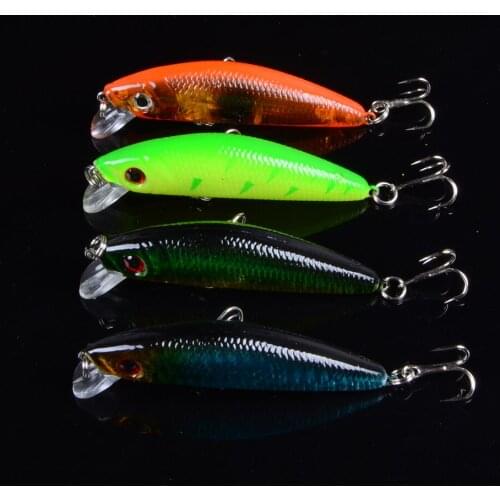 4pcs 7cm 8.1g Hard Minnow Baits Lures 3D Eyes Fishing Wobblers 6# Hooks Crankbaits Crap Tackle pesca