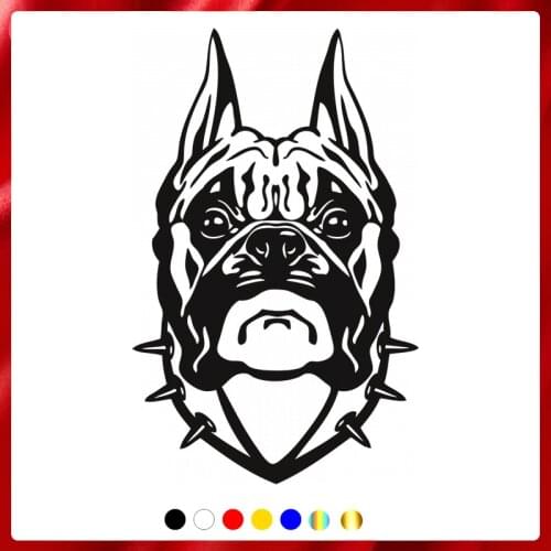 40596# Die-Cut Vinyl Decal Dog Car Sticker Waterproof Auto Decors on Car Body Bumper Rear Window