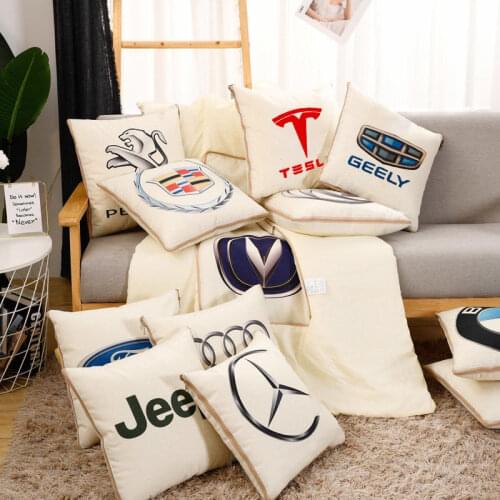 Car pillow quilt dual-purpose car seat quilt car sleeping blanket air conditioning pillow quilt back cushion cushion pillow