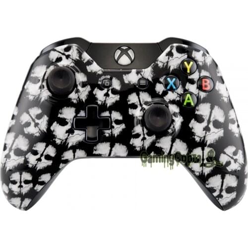 COD White Ghosts Faceplate Front Shell Housing Case with Repair kit for Xbox One Controller