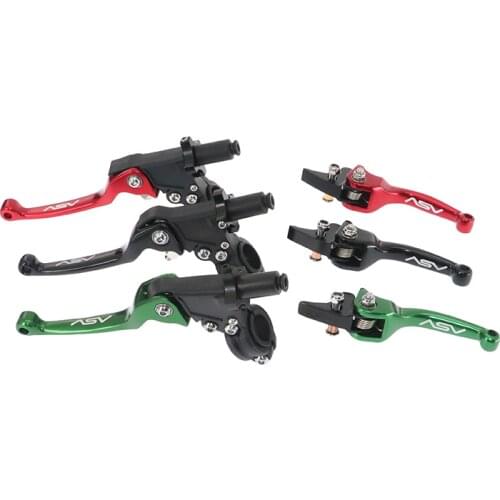 Cnc asv f3 brake levers folding clutch for honda yamaha kawasaki suzuki cr crf yzf wrf kx kxf rm rmz motorcycle