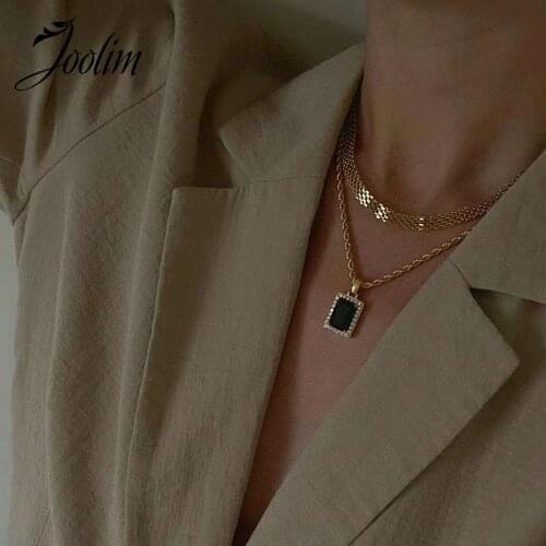 JOOLIM High End Gold Finish Mesh Belt Choker Necklace Trendy Jewelry Wholesale