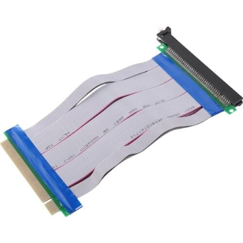 Motherboard Video Card Extension Cable, Desktop Pci-E16X Male to Female Video Card Interface Extension Cable