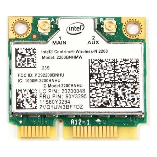 Wireless Adapter Card for Intel 2200 2200BNHMW Wireless-N 802.11n Mini PCIe Card For Lenovo IBM thinkpad 60y3295 X230 T430