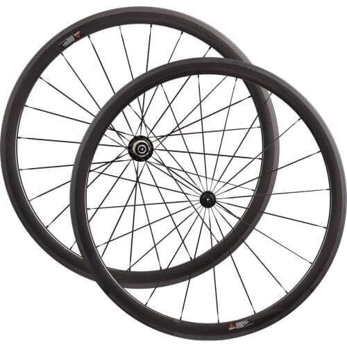 Ceramic Bearing Hub Powerway R13 Road Bicycle Carbon Wheelset 38mm depth 25mm U Shape Full Carbon Wheels 700C Clincher Tubular