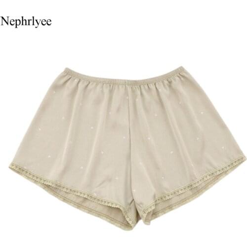 2021 Summer New Women Shorts Soft Cool Safety Short Pants Female Imitation Silk Underwear Sexy Casual Shorts Outdoor SHT187