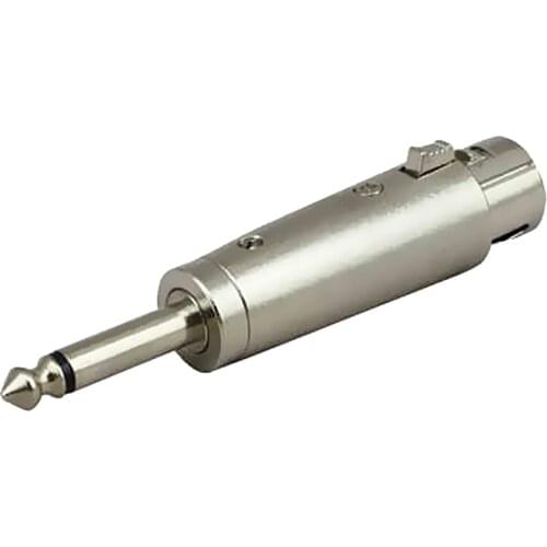 XLR Mono Plug to 6.35 Mm Jack Plug (1/4 Inch) Audio Adapter Connection