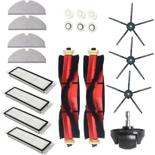 Detachable Roller Brush Kit For Xiaomi Roborock S6 S60 S65 S5 MAX T6 Vacuum Cleaner Mop cloths Accessories Household Replace