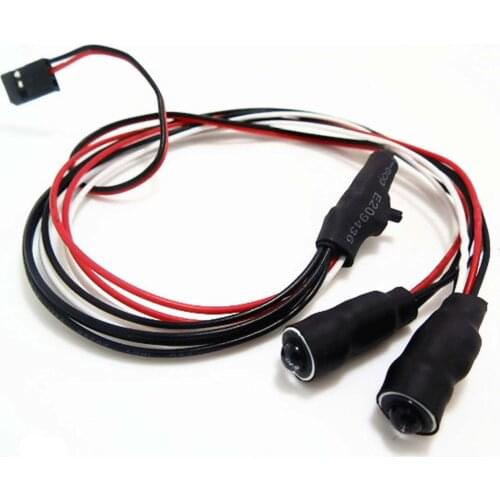 New 2 Leds Angel Halo Eyes LED Headlight Light Yellow for 1/10 RC Car