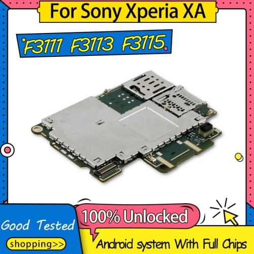 Original good tested For Sony Xperia XA F3111 F3113 F3115 Motherboard Mainboard Logic Board With Android System