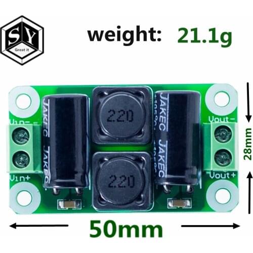 0-50V 4A DC power supply filter board Class D power amplifier Interference suppression board car EMI Industrial control panel