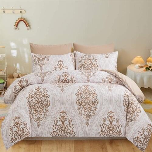 Flowers Pattern Duvet Cover Housse De Couette Single Queen Size Comforter Cover Bedding Sets Luxury Modern Style Bed Cover