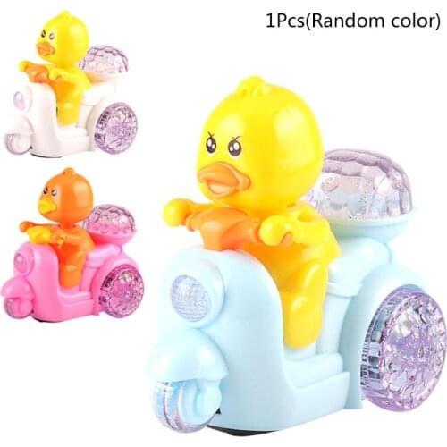 3 AAA Battery Supply Developmental Baby Toy 360 Degree Rotation Baby Music Toy Smart Duck/Mouse Tricycle Educational Toy