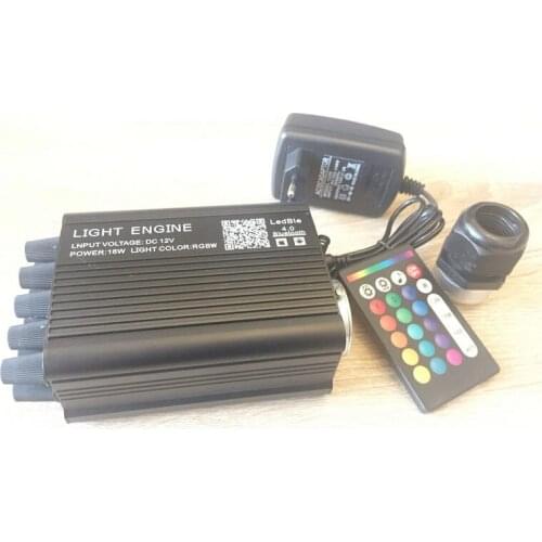 RGBW Fiber Optic Led Illuminator Starry Star Car DIY Lighting Source+Shooting Meteor App Sound Control w/Remote controller 220V