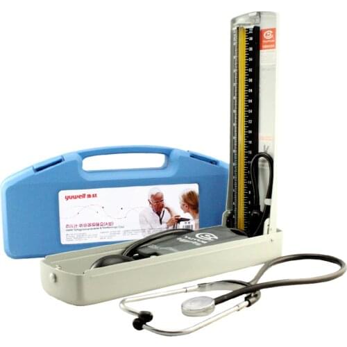 YUWELL mercury sphygmomanometer blood pressure monitor manual blood pressure meter Tensiometer pressure tonometer Health box set