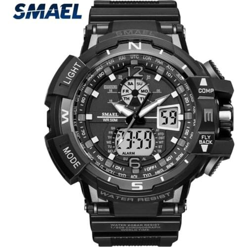 SMAEL Top Luxury Watches Men Military Quartz Watch 2021 Men Waterproof Sports Wristwatch Mens Digital-watch Relogio Masculino