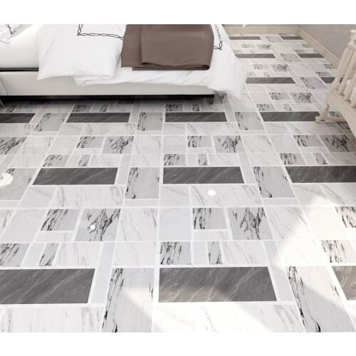 Modern minimalist geometric antique living room floor background wall Self-adhesive Wall Paper 3D Floor Decoration Painting