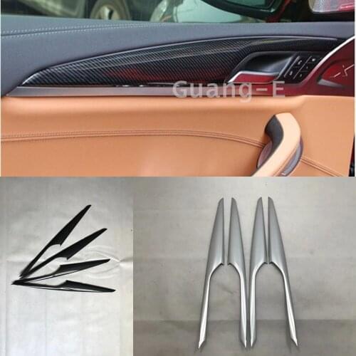 For BMW X3 Xdrive 25i 28i 30i 2018 2019 2020 Car Trim Abs Chrome Door Frame Trim Panel Handrail Lift Handle Bowl Armrest 4pcs