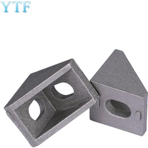 5Pcs 3D printer European Standard Angle Code 2020 20x20 Aluminum Fittings Angle Pieces Right-Angle Connector T-Type