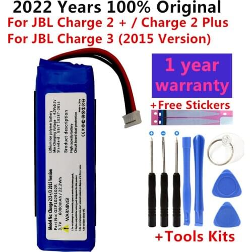 Original New 6000mAh GSP1029102R Battery for JBL Charge 2 Plus,Charge 2+,charge 3 2015 Version Free Tools
