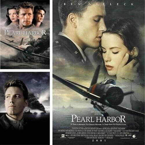 New Hot 5D DIY Full Square/Round Diamond Painting PEARL HARBOR Movie Poster 3D Embroidery Cross Stitch Mosaic Home Decor Gift