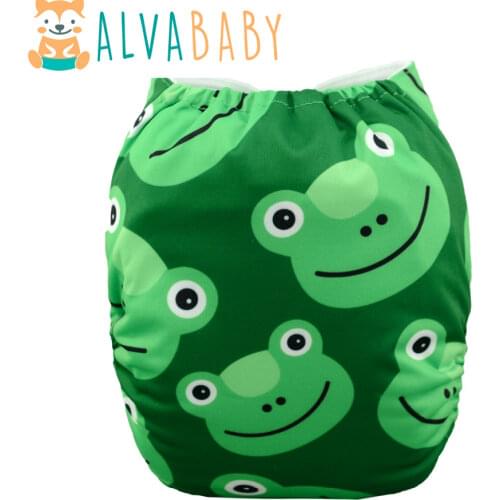 New! Alvababy 1pc Baby Modern Cloth Diaper with 1pc Microfiber Insert YD37