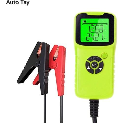 Car Motorcycle Battery Tester 12V 6V Battery System Analyzer 2000CCA Charging Cranking Test Tools for The Car