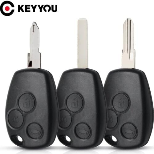 KEYYOU For Renault Clio Modus Vauxhall Movano Vivaro 2005-2012 Renault Dacia 3 Twingo Kangoo NE72/VAC102/VA2 Blade Car Key Shell