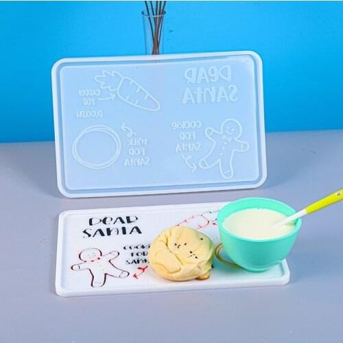 DIY Plate Mat Epoxy Mold For Handmade Rectangle Plate Mat Silicone Resin Mould Home Dining Table Decoration Crafts