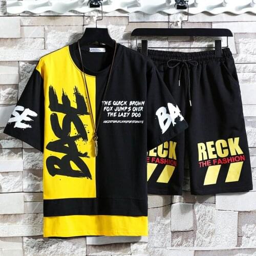 T-shirt Men Fashion Popular Logo 2020 Summer South Korean Version Joker Youth Tracksuit Casual Summer Clothing
