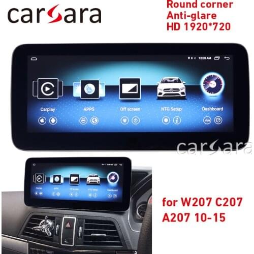 W207 C207 A207 headunit GPS navigation screen round corner HD 1920 RHD E Class coupe 10.25" stereo radio multimedia player