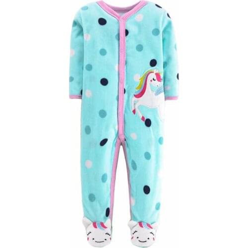 Fashion baby girl clothes ,soft fleece kids stay at home romper Pajamas newborn infant girl boys clothes baby clothing