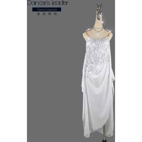 2020 new adult female Latin dance skirt mid-length performance clothing competition performance clothing can be customized