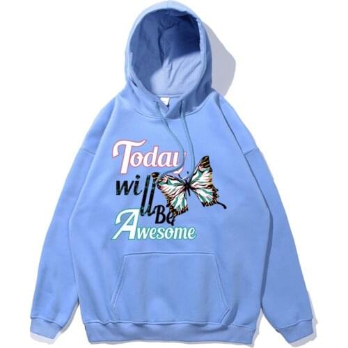 New Reflective Butterfly Harajuku Anime Women Hoodies Sweatshirt Streetwear Cotton Couples Women Hoodie Oversized Hoodie Kawaii