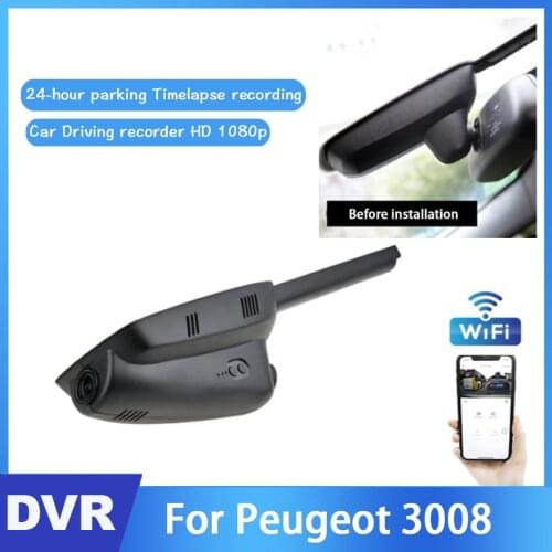 New product! Car DVR Wifi Video Recorder Dash Camera For Peugeot 3008 Night Vision Control Phone APP high quality Full HD 1080P