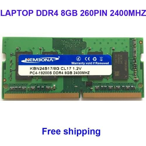 Kembona Memory RAM LAPTOP DDR4 8GB 2400MHZ 2666MHZ 8G for Notebook SODIMM RAM MODULE 260PIN