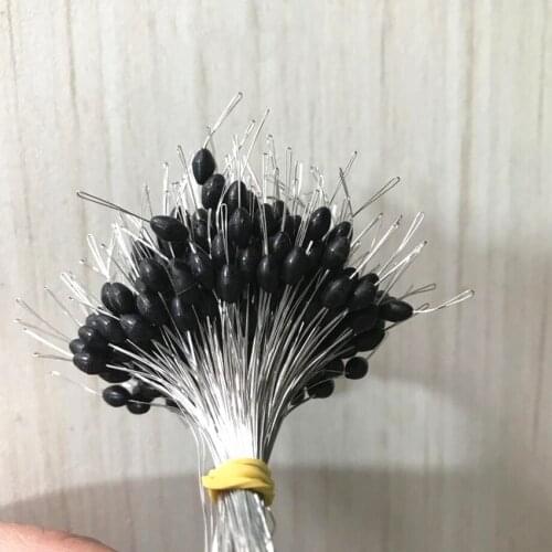 Highly Commend Space Bean Fishing Float 300Pcs/1set/Lot 2S S M L Black Rubber Oval Stopper Fishing Bobber Fishing Equipment