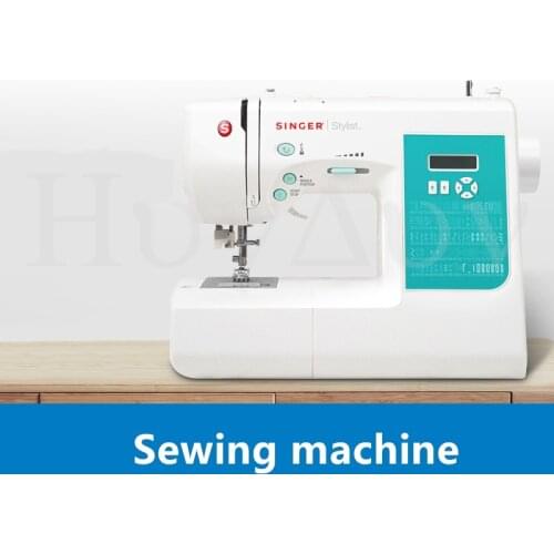 Shengjia 7258 Home Electronic Multifunctional Sewing Machine Desktop Lightweight Clothes Trolley with Overlock