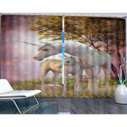 Vorhang schlafzimmer blackout bedroom window curtains animal napearl home textile 3d curtain