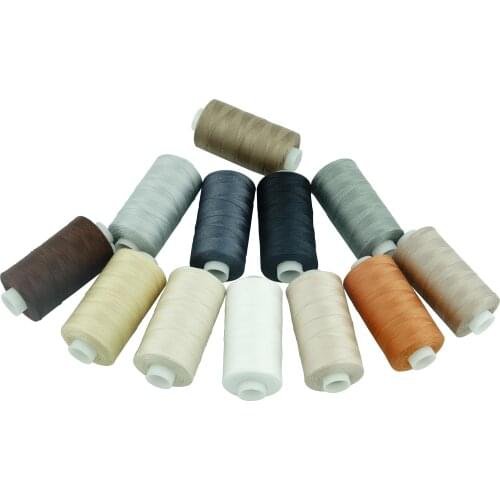 Simthread 12 Neutral Colors All Purposes Cotton Quilting Thread 50s/3 Thread for Piecing Sewing etc - 550 Yards Each