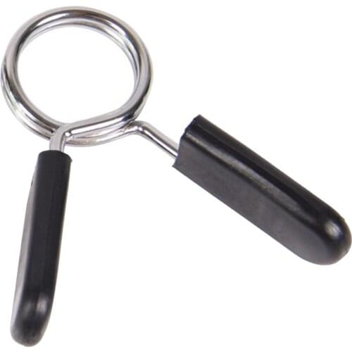 Steel Barbell Spring Clamp Clips Lock Collar Weight Plate Adjuster 24/25/28/30mm