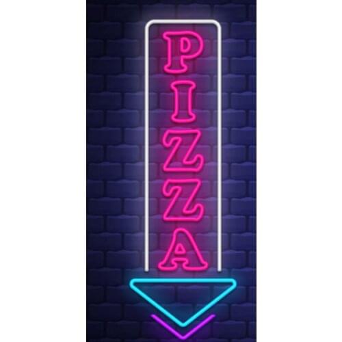 Decorative Light Pizza Here Arrow Lamp Neon Bulb Light Home Room Beer Bar Lamp Enseigne Lumineuse Decorate Handmade glass Tube