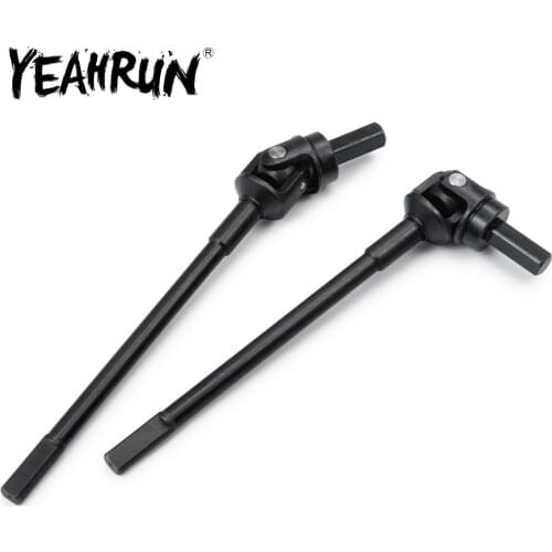 YEAHRUN RC Car Universal Drive Shaft CVD Steel Metal Front Rear Drive Shaft Axle for 1/10 Axial SCX10 III AXI03004 Capra Parts
