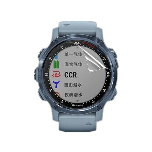 5pcs Soft TPU Clear Protective Film Smartwatch Guard For Garmin Descent Mk2S Sport Smart Watch Screen Protector Cover Protection