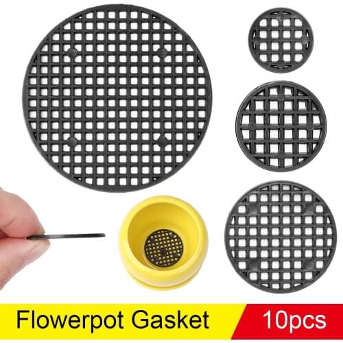 10Pcs/Set Flower Pot Hole Cover Drainage Hole Mesh Mat Round Bonsai Ceramic Pot Bottom Grid Mat Penutup Lubang Pasu Bunga